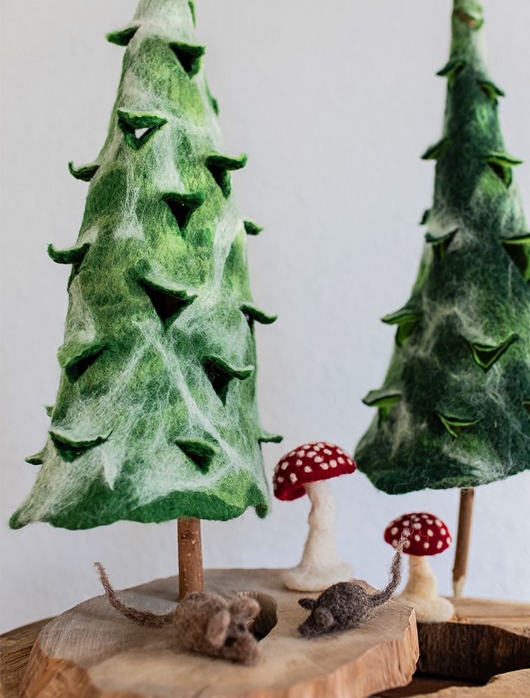 Tannenbaum_Filzbaum_Nassfilzen_Maus